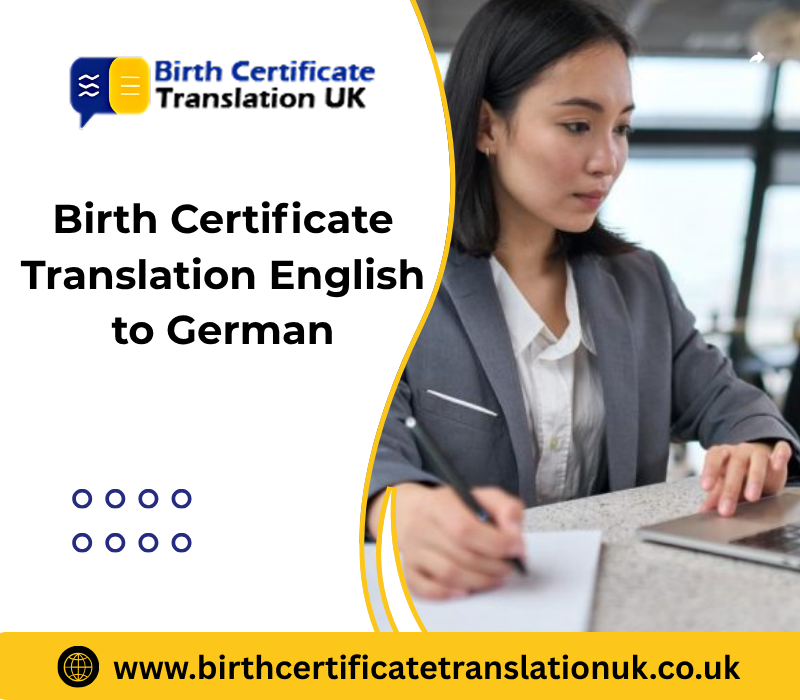 Birth Certificate Translation English to German