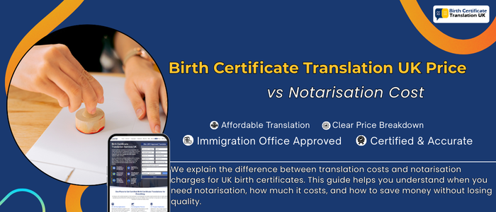 Birth Certificate Translation UK Price