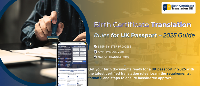 Certified Translation of Birth Certificate