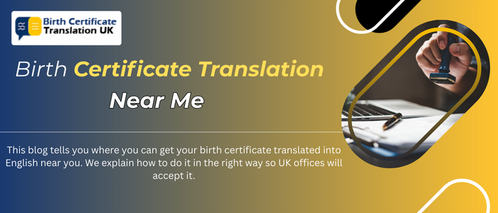 Birth Certificate Translation Near Me