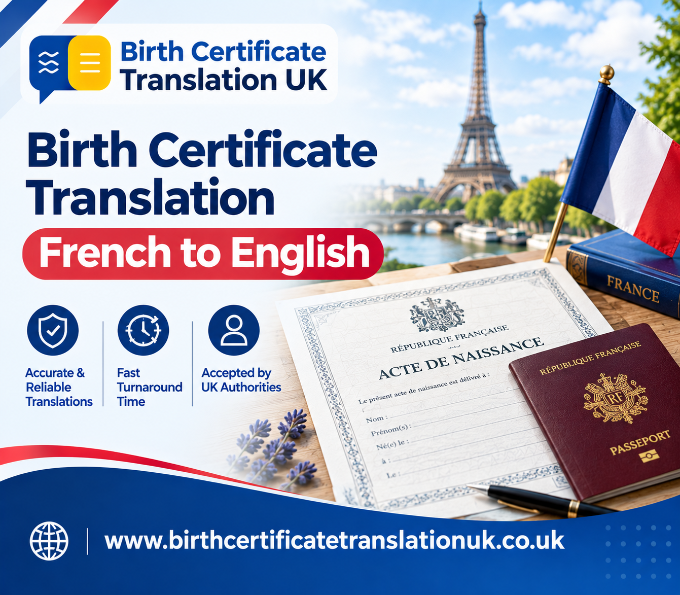 Birth Certificate Translation French to English