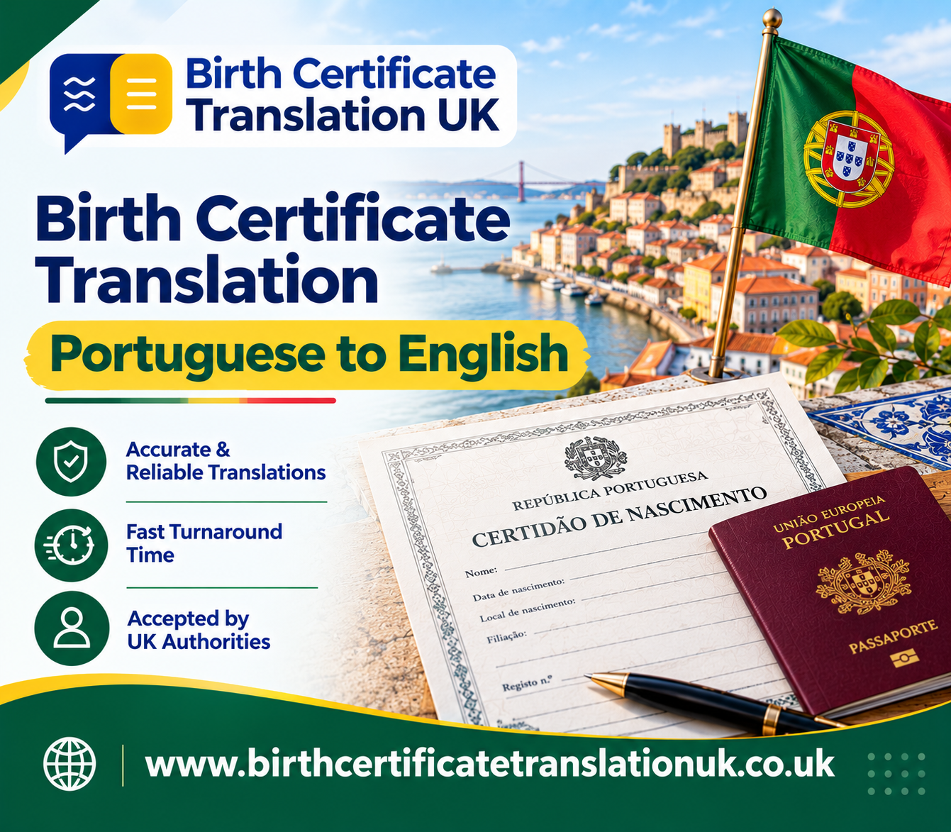 Birth Certificate Translation Portuguese to English